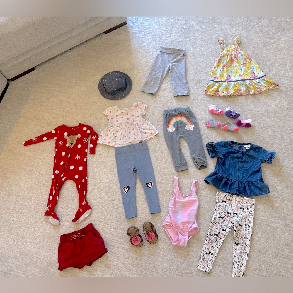 Lot of girls 18 months clothing & accessories